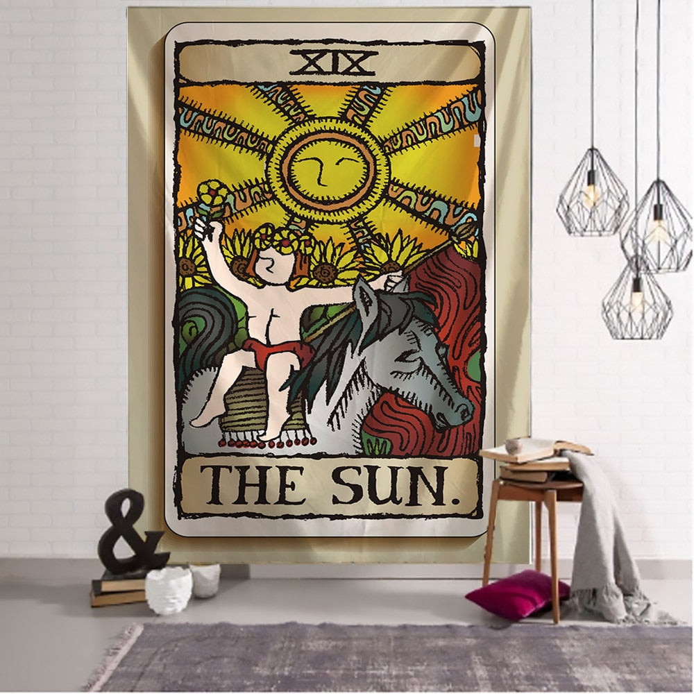 Sun tarot 2025 card tapestry