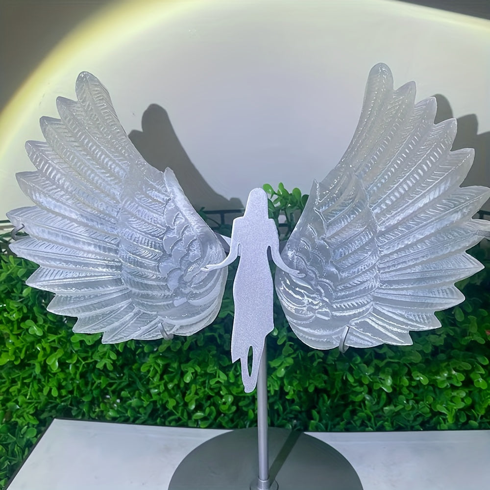 Selenite Angel Wings