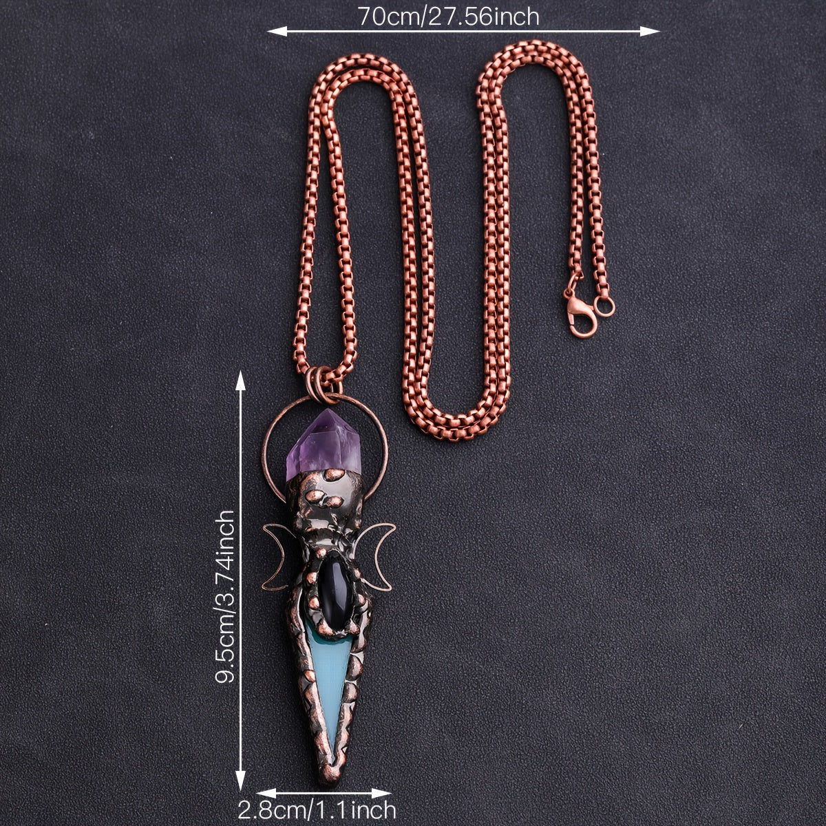 Witches Protection Arrow necklace