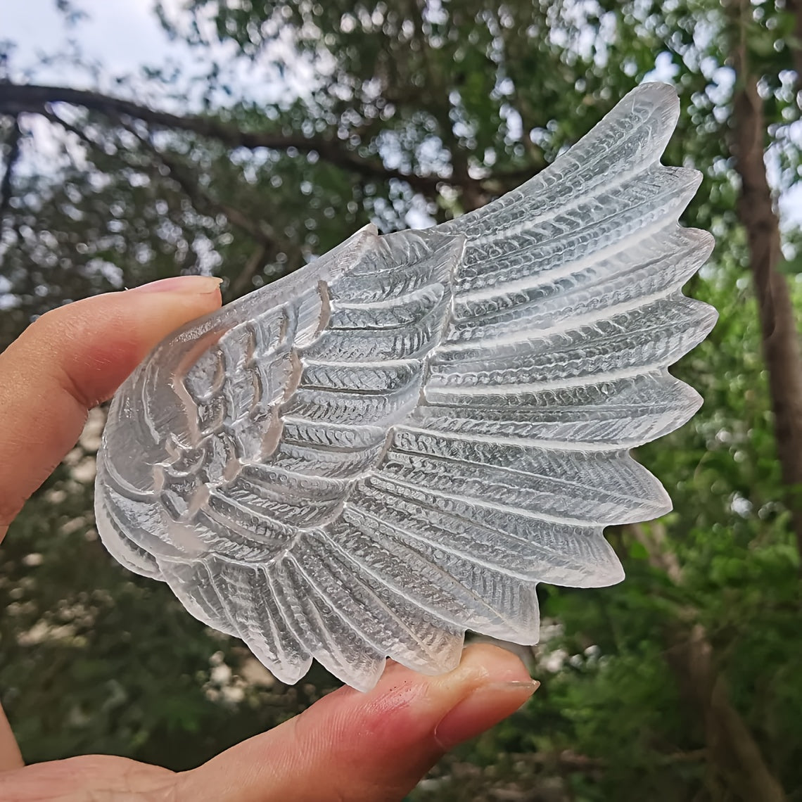 Selenite Angel Wings