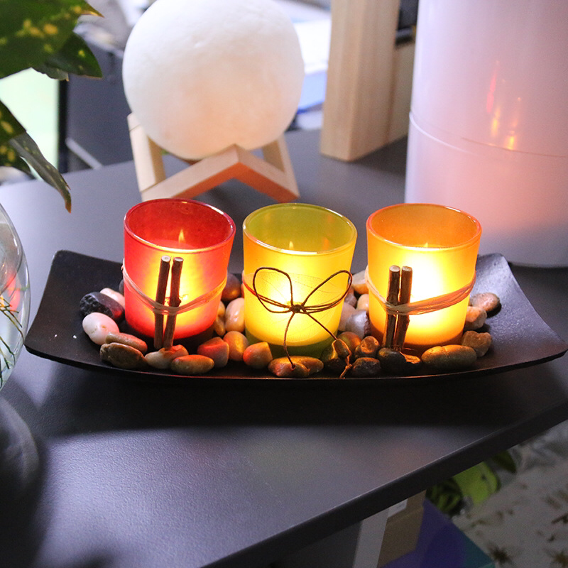 Coloured Glass | Candle Holder