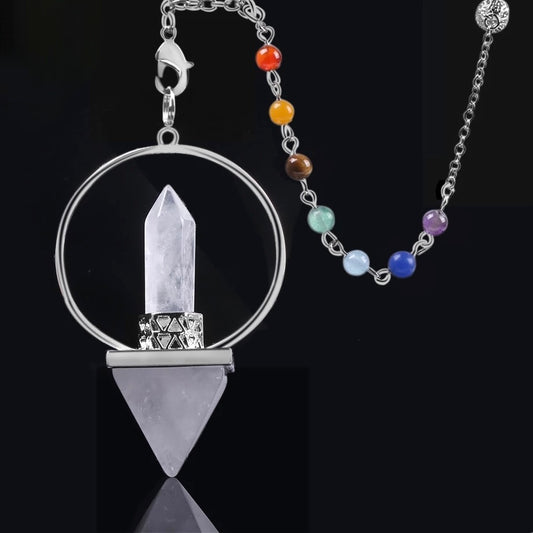 7 Chakra Clear Quartz | Pendulums
