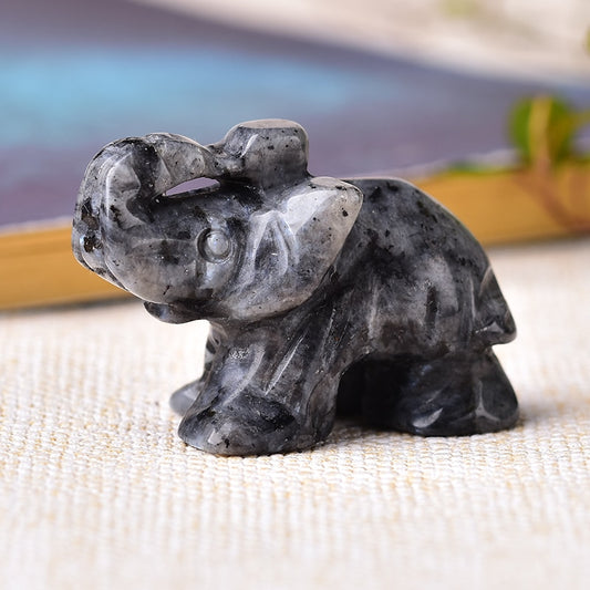 Black Labradorite Elephant | Crystal