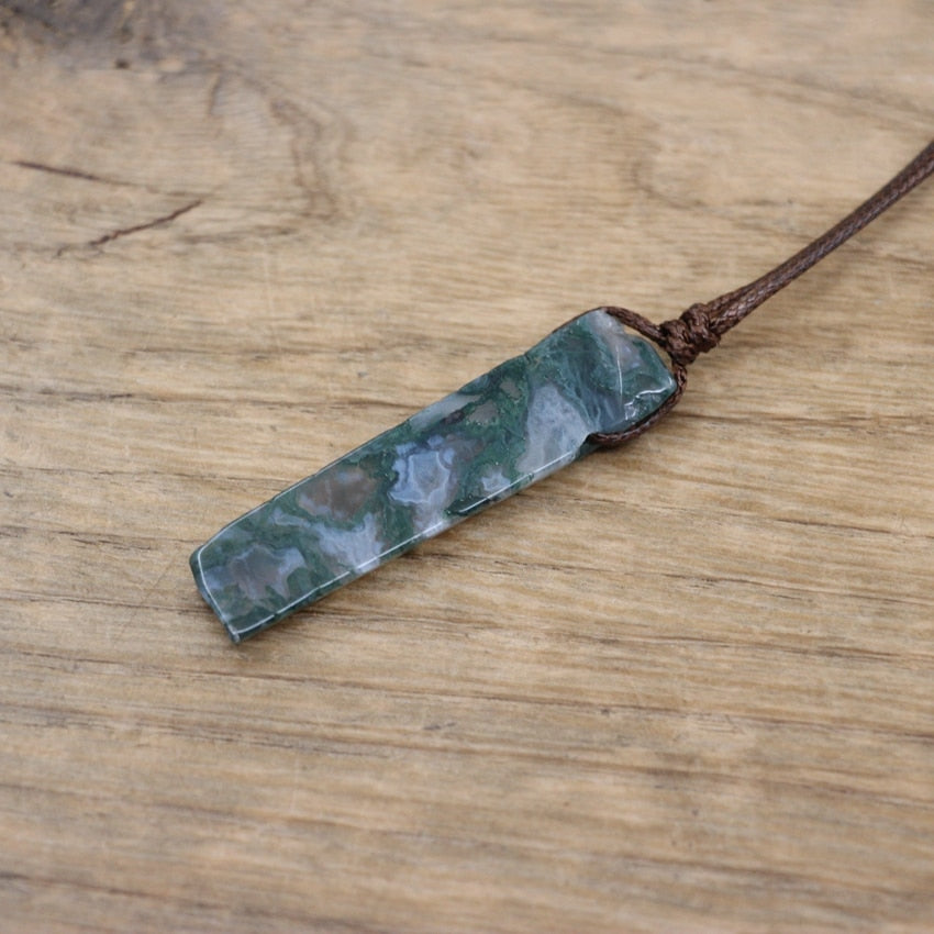 Moss Agate | Crystal Necklace