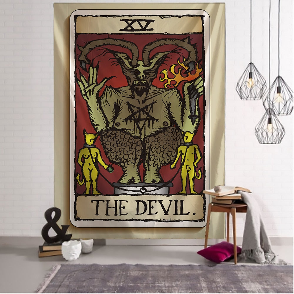 The Devil Tarot Card Tapestry | Art