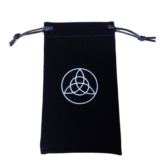 Black Velvet Triquetra | Tarot Storage Bag