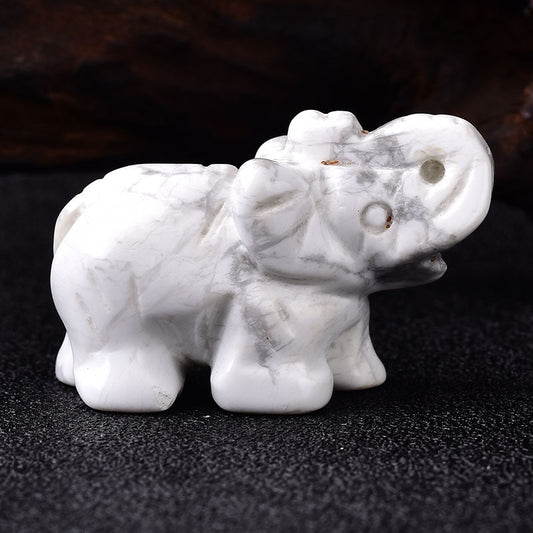 White Turquoise Elephant | Crystal