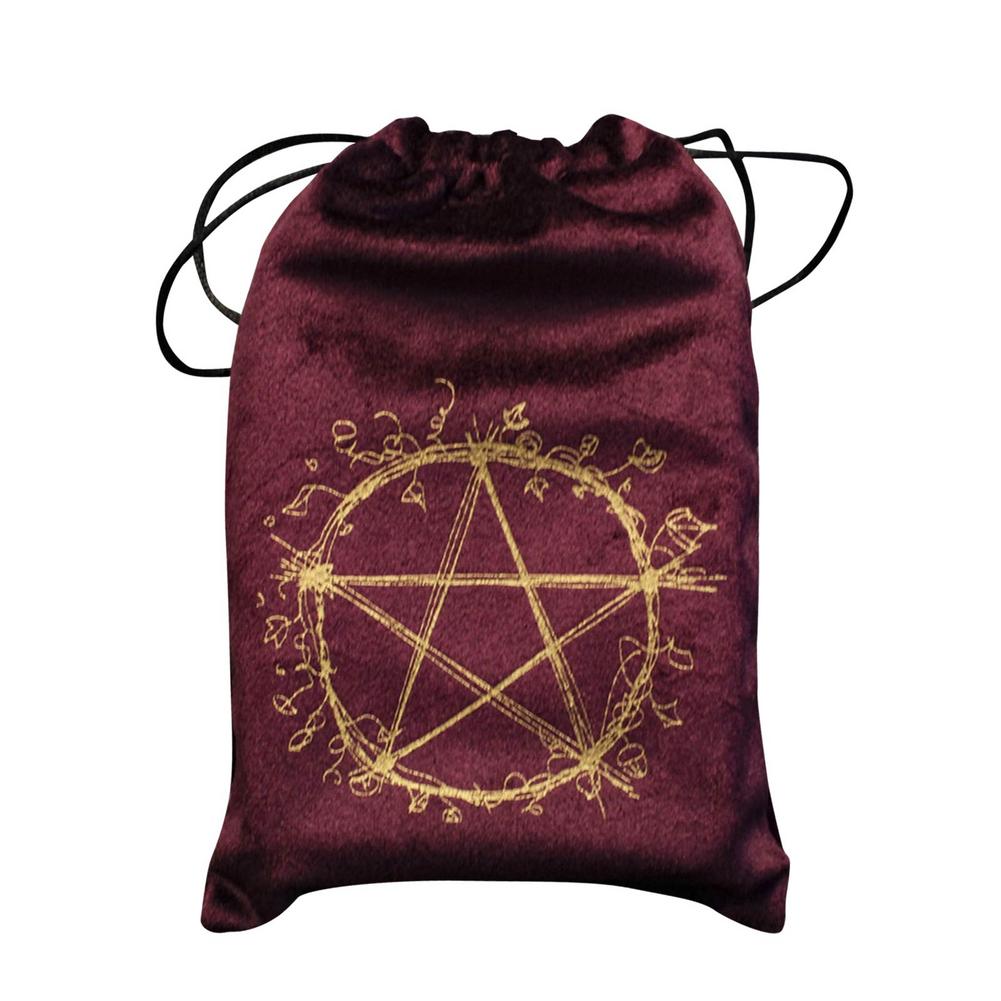 Red Velvet Pentagram | Tarot Storage Bag