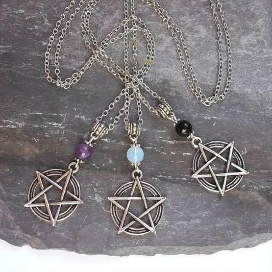 3 Pcs/Set Pagan Pentagram Necklace