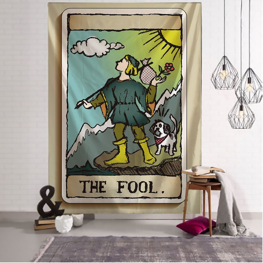 The Fool Tarot Card Tapestry | Art