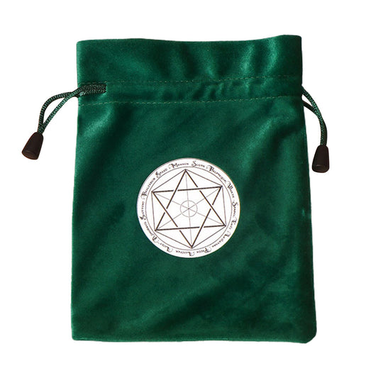 Emerald Velvet Maagen David | Tarot Storage Bag