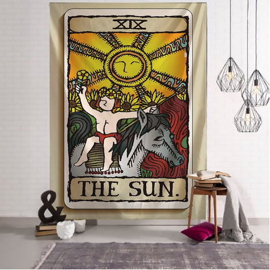 The Sun Tarot Card Tapestry | Art