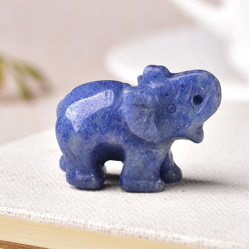 Blue Jade Elephant | Crystal