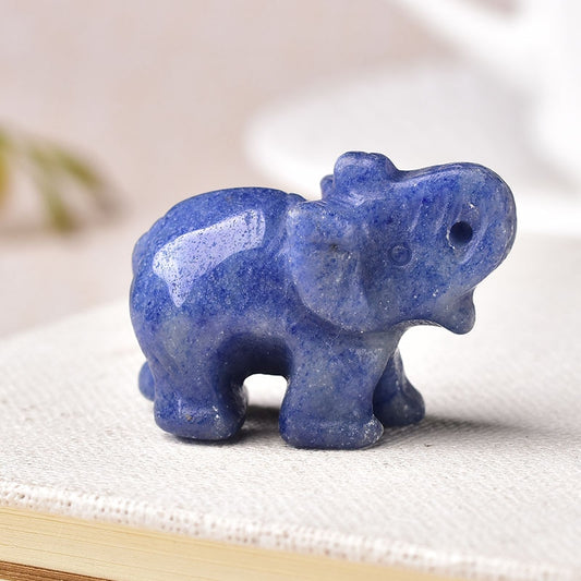 Blue Jade Elephant | Crystal