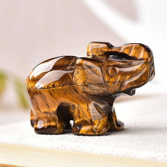 Tigers Eye Elephant | Crystal