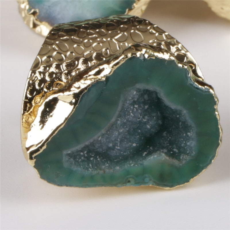 Green geode ring