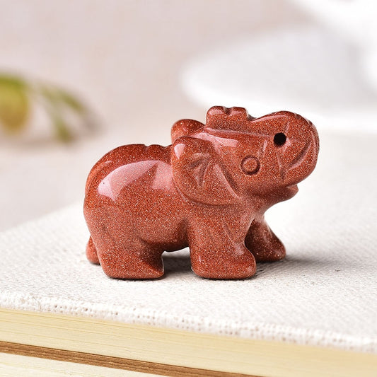 Gold Sandstone Elephant | Crystal