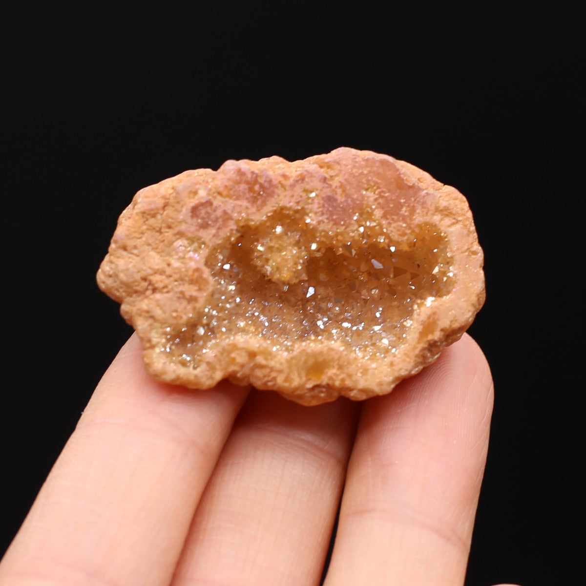 Peach | Geode Druzy Crystal