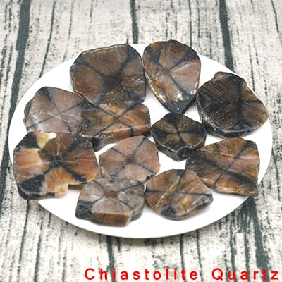 Chiastolite Quartz | Tumbled Crystal