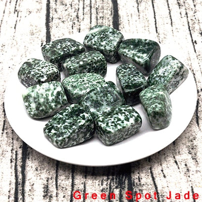 Green Spot Jade | Tumbled Crystal