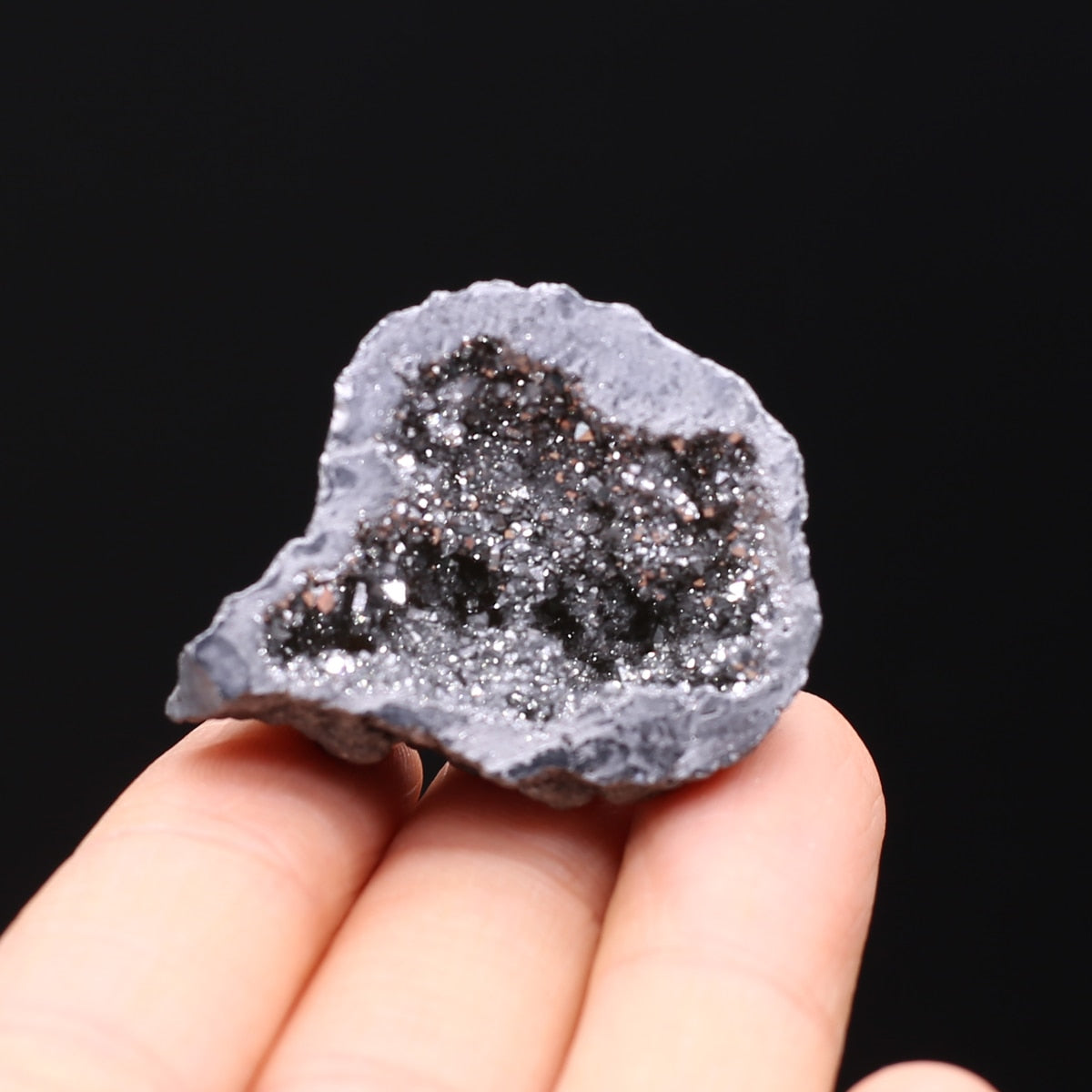 Silver | Geode Druzy Crystal