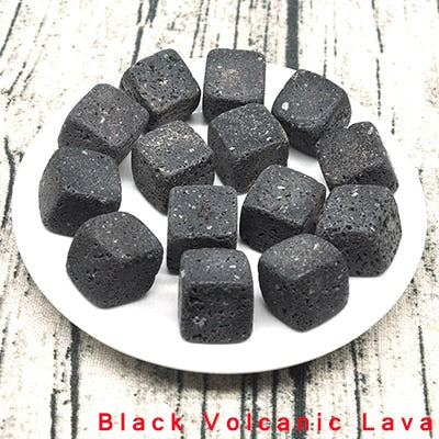 Black Volcanic Lava | Tumbled Crystal